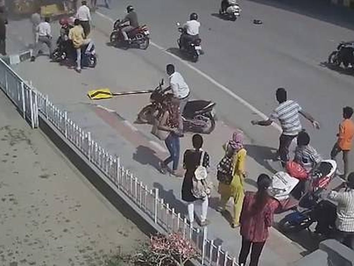 Foto: Captura de vídeo del instante posterior al accidente.