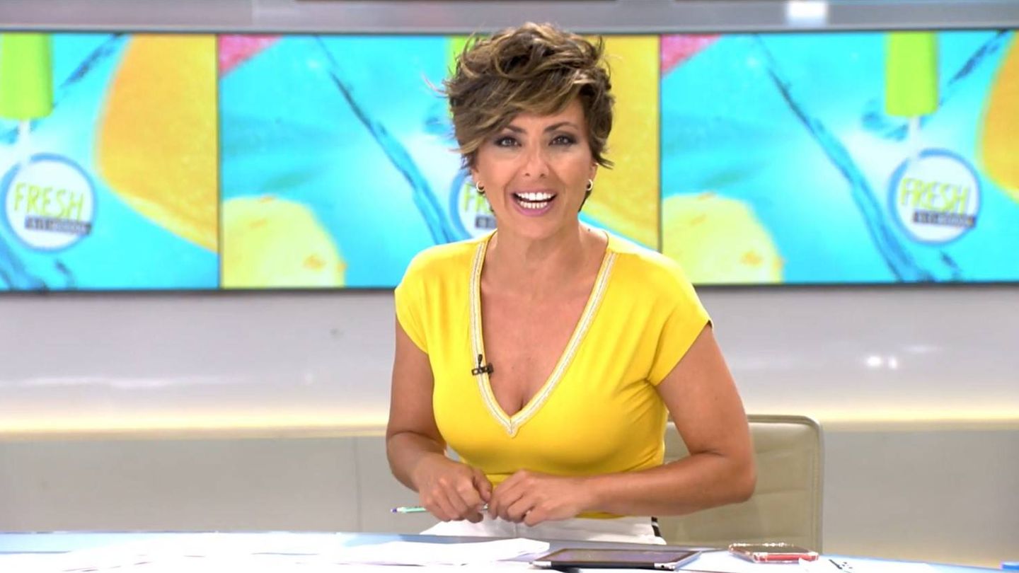 La presentadora Sonsoles Ónega, en un gran momento en todos los sentidos. (Mediaset)