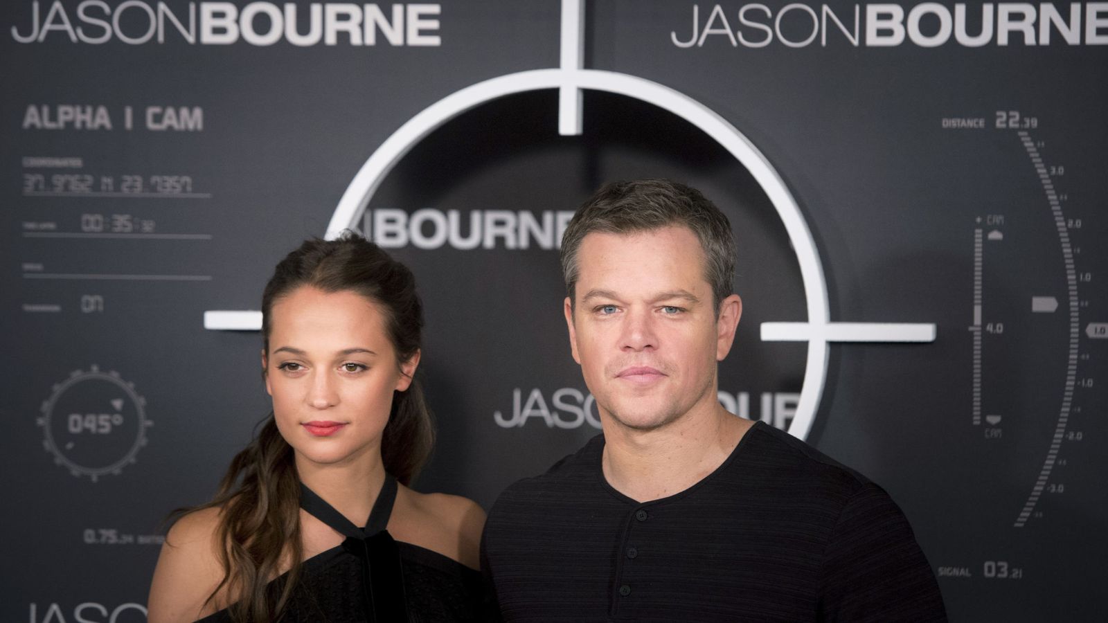 Foto: Alicia Vikander y Matt Damon en la presentación de 'Jason Bourne' en Madrid