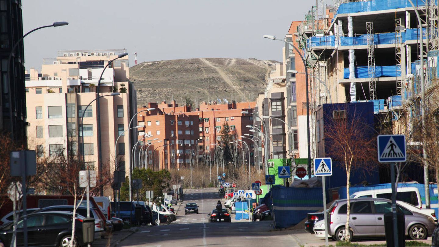 Bloque de viviendas en Vallecas.