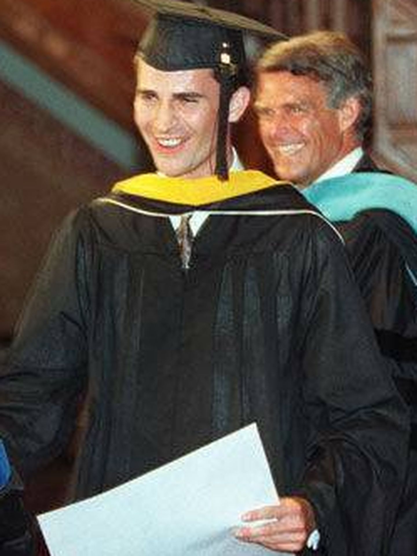 El entonces príncipe Felipe tras graduarse en la Universidad de Georgetown. (Casa Real)
