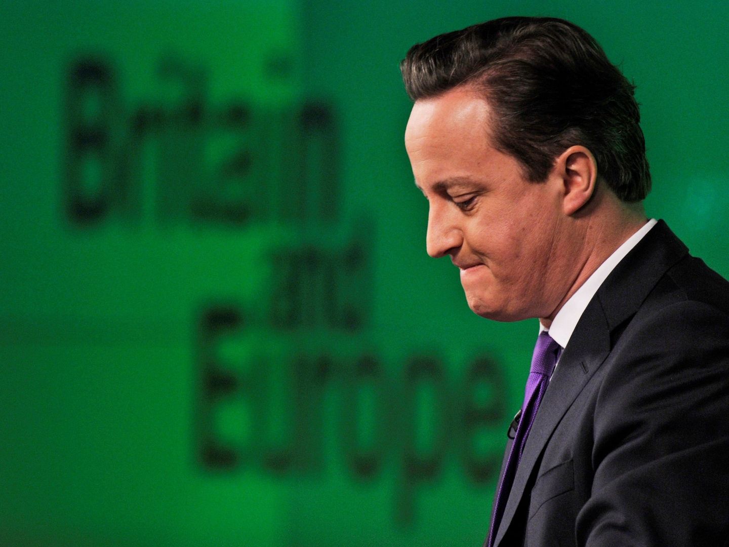 David Cameron, el 23 de enero de 2013, durante un discurso sobre las relaciones entre el Reino Unido y Europa, en Londres. (EFE)