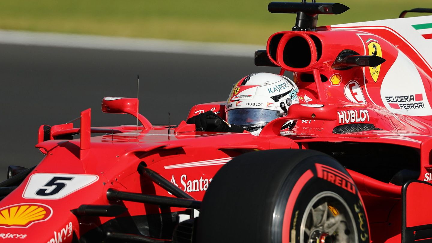Vettel, en el SF70H. (EFE)