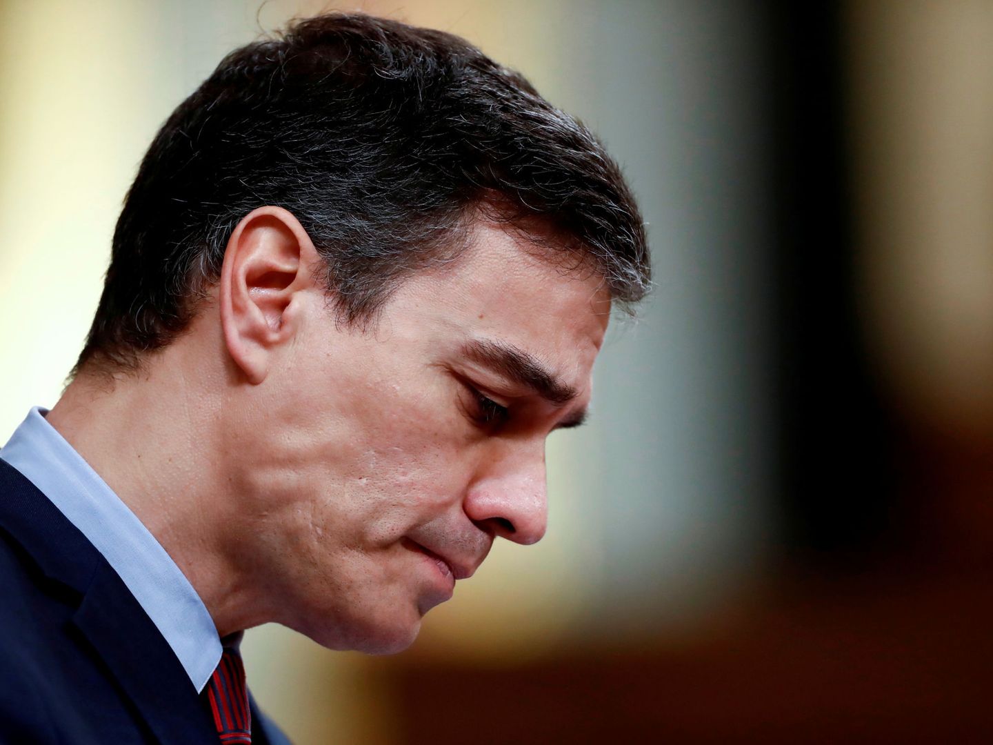 Pedro Sánchez en el Congreso. (Reuters)