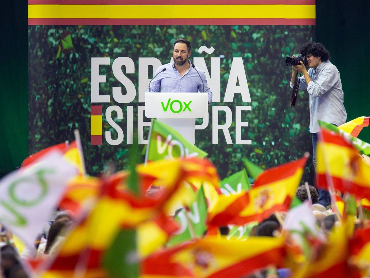 Foto: El presidente de Vox, Santiago Abascal. (EFE/Marcial Guillén)