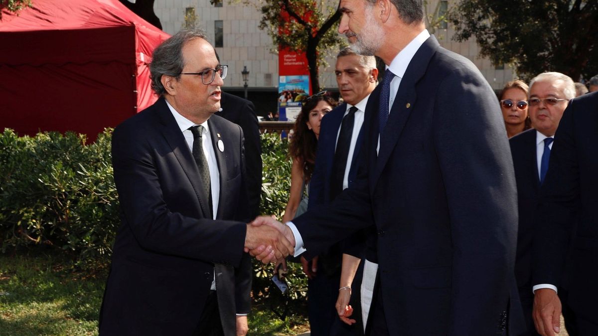 El MWC vuelve a reunir al Rey con Quim Torra, a pesar del presidente catalán