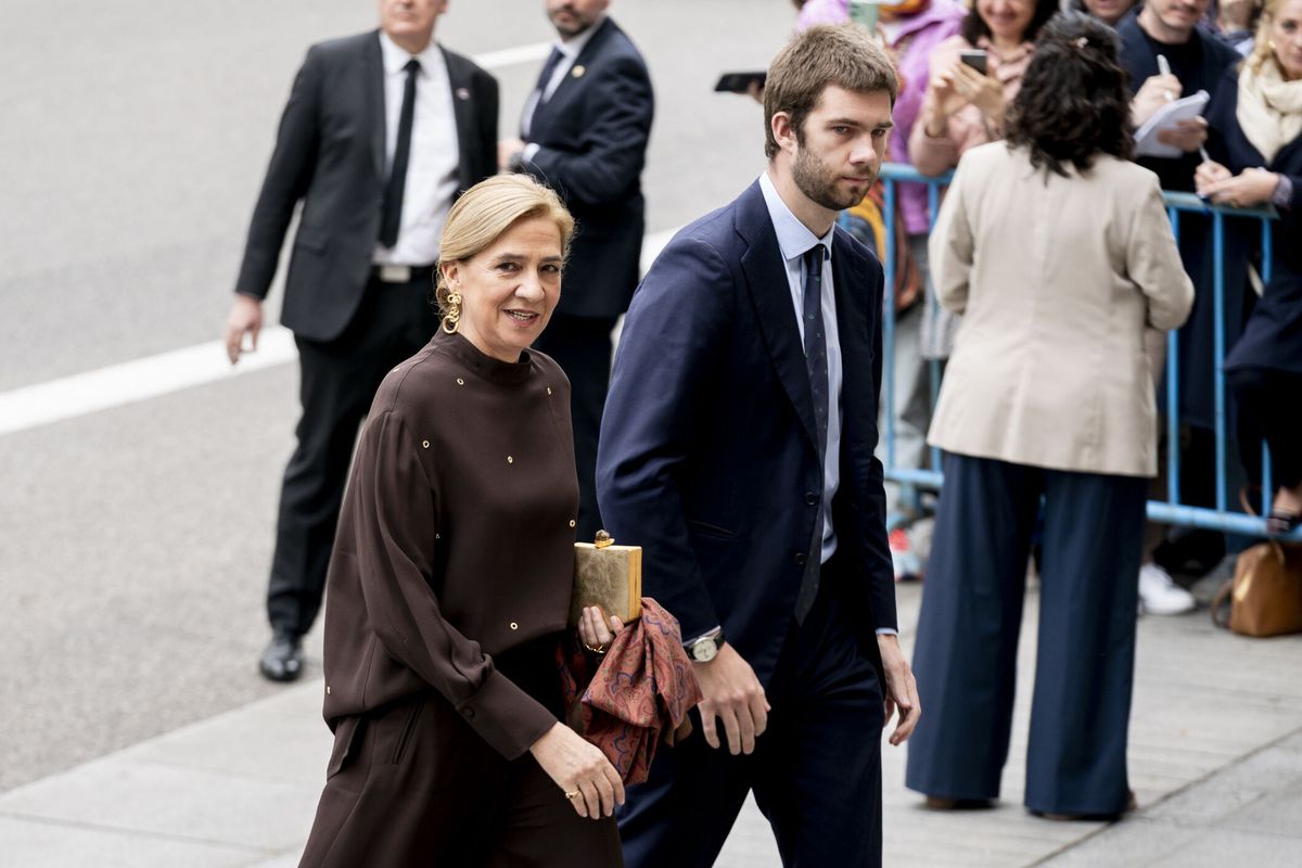 La Infanta Cristina y su hijo, Juan Valentín Urdangarín. (Pérez Meca / Europa Press)