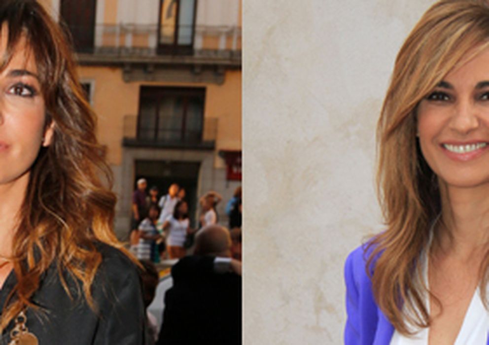Foto: La presentadora en una foto comparativa del después y el antes de sus 'retoques' (Gtres)