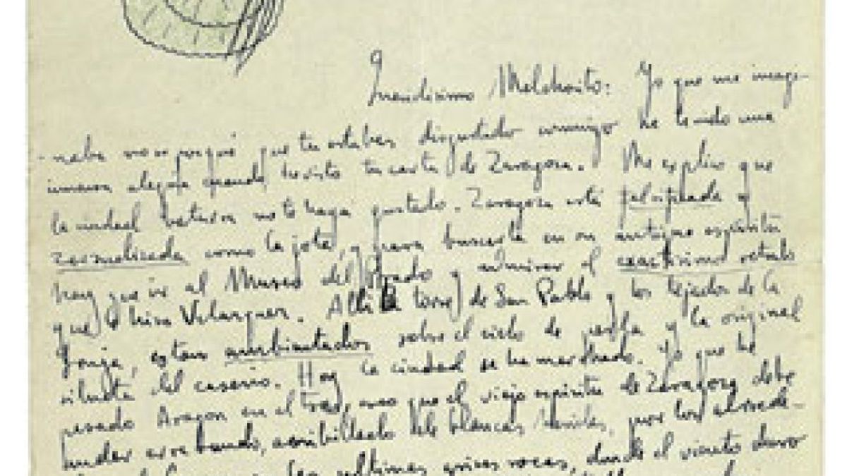 Vendida por 28.400 euros una carta de Lorca en la que habla de su misión poética