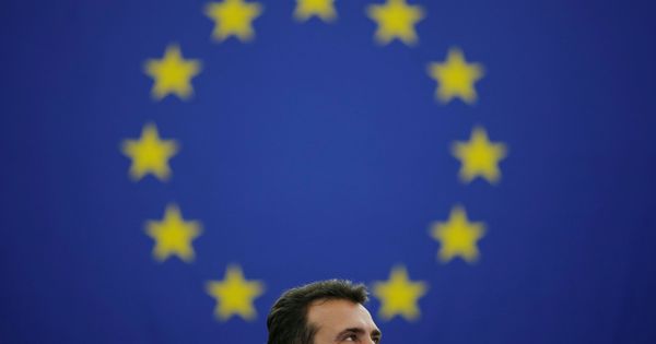 Foto: Macedonian prime minister zaev addresses the european parliament in strasbourg
