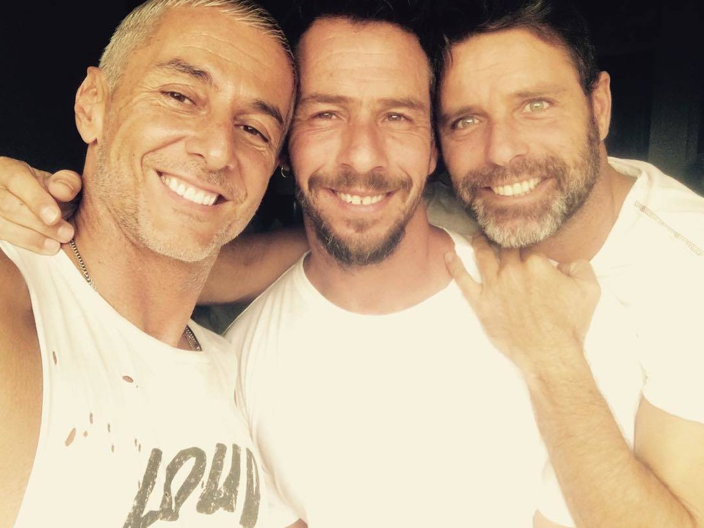 Nacho Palau, con sus amigos David Ascanio y Bernardo Doral. (Instagram @bernardodoral)