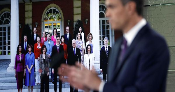 Foto: El presidente del Gobierno, Pedro Sánchez, este viernes, durante el balance que realizó de su gestión en el Ejecutivo. (EFE)