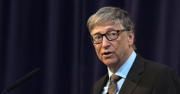 Foto: Discurso de Bill Gates en Reino Unido. (EFE)