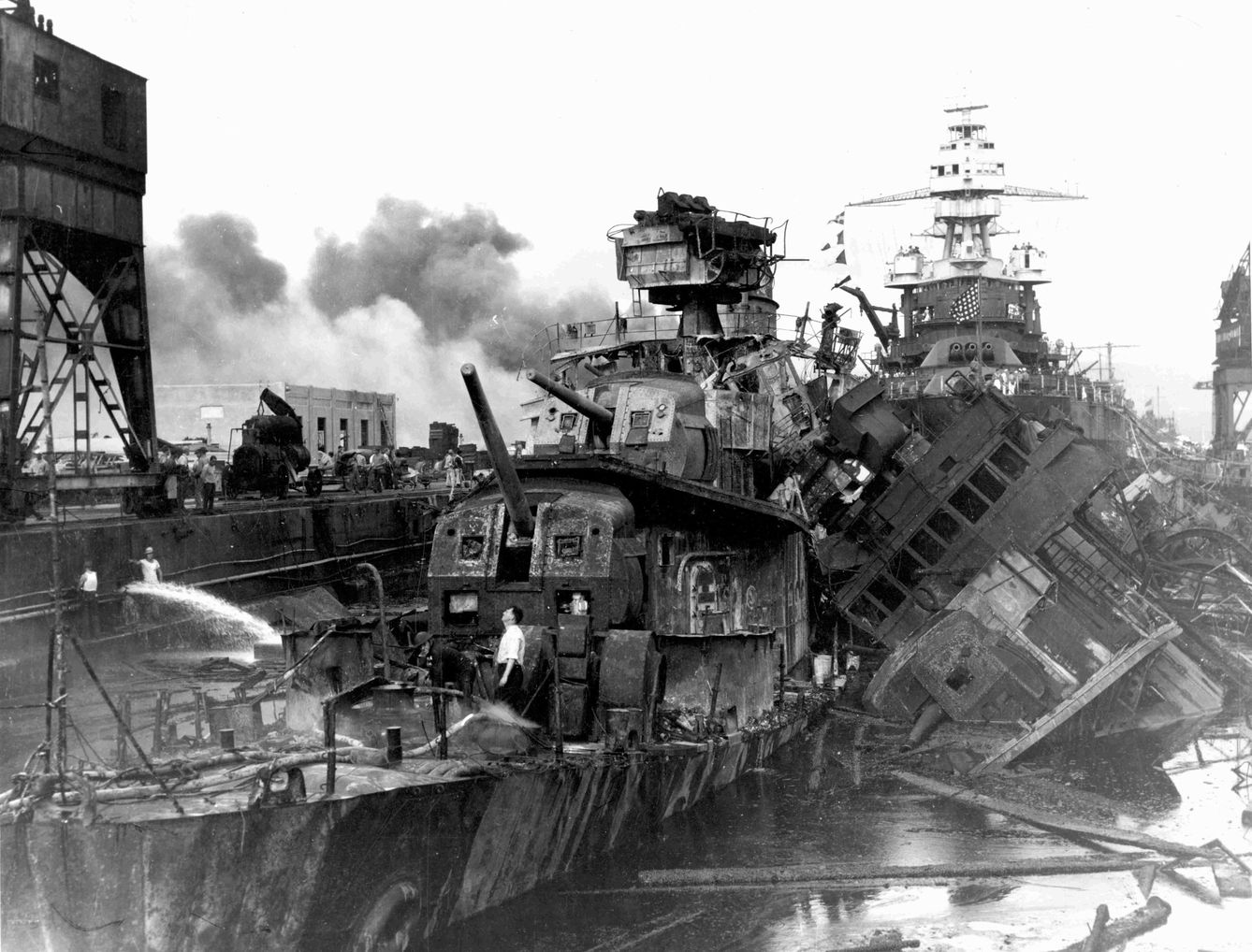 Foto de archivo del ataque a Pearl Harbor. (EFE)