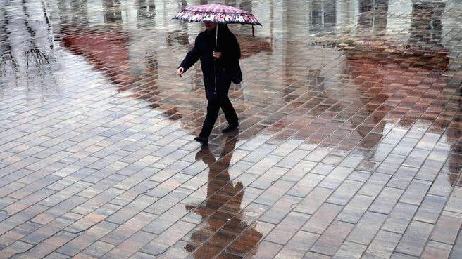 Foto de Día lluvioso de primavera en Moscú