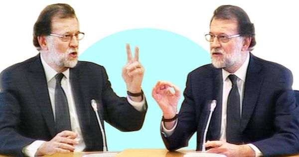 Foto: Rajoy, testigo clónico. (E. V.)