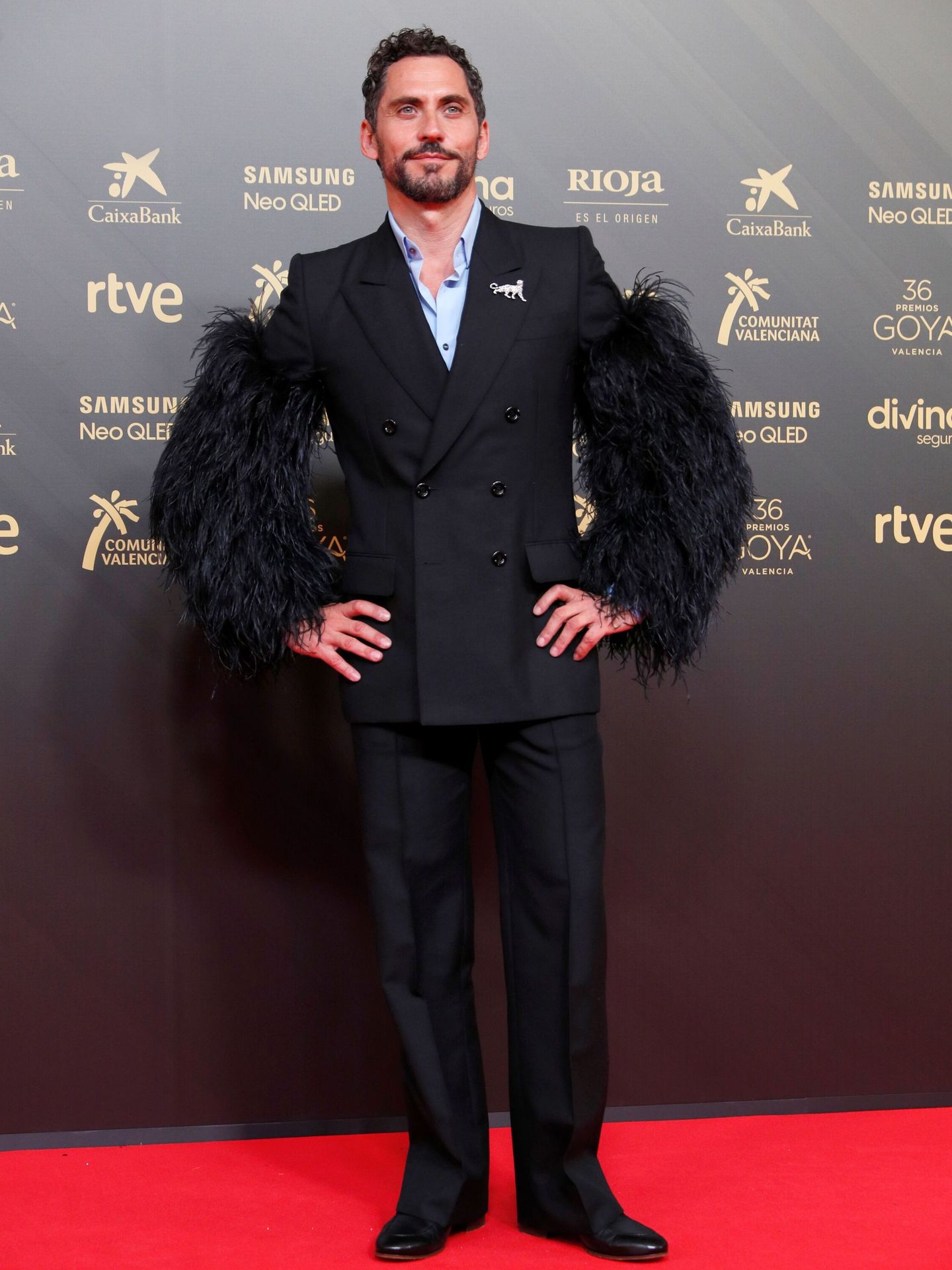 Paco León, en la alfombra roja de los premios Goya 2022. (EFE)