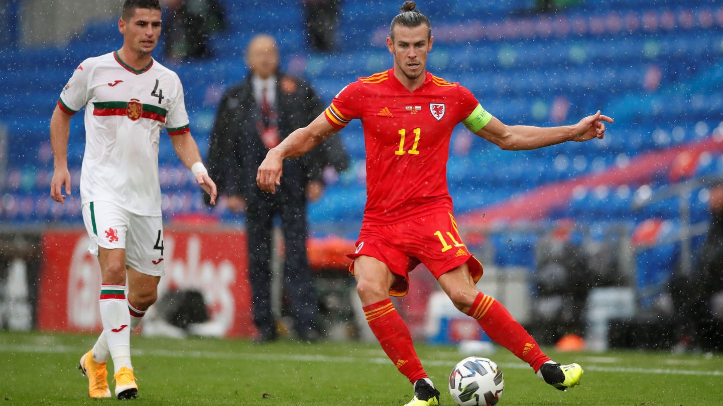 Bale con la Selección de Gales. (Efe)