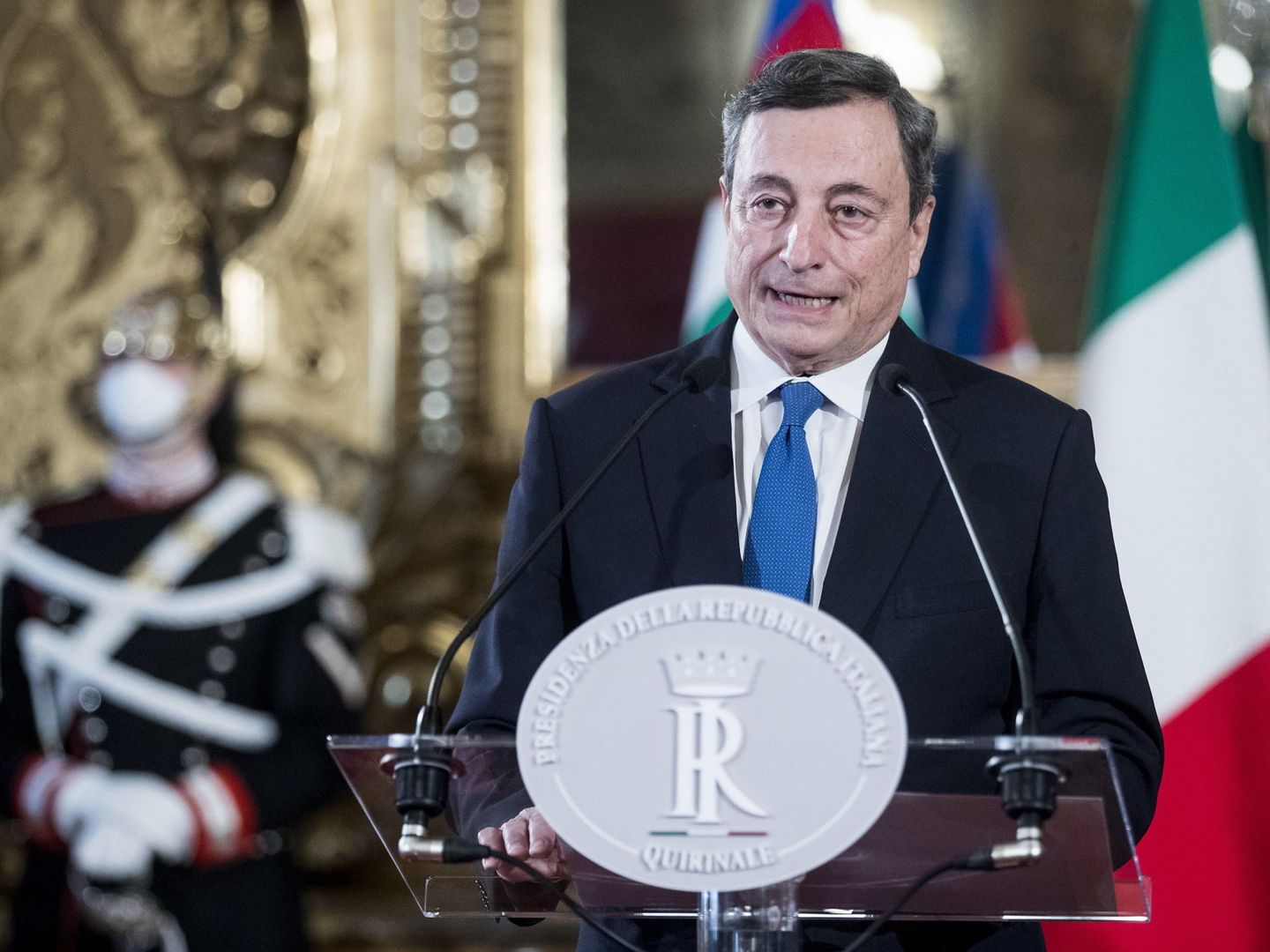Mario Draghi, expresidente del BCE y encargado de formar Gobierno en Italia. (EFE)