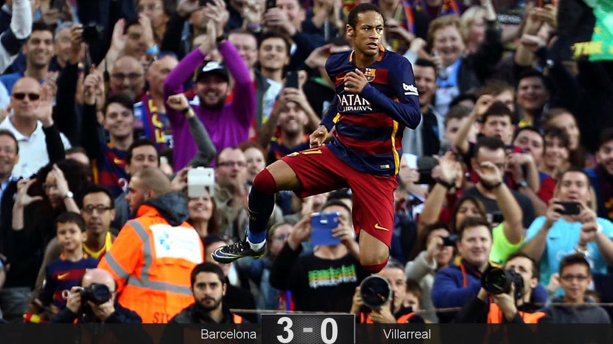 Neymar 'superstar': otro festival permite al Barcelona llegar líder al Clásico liguero