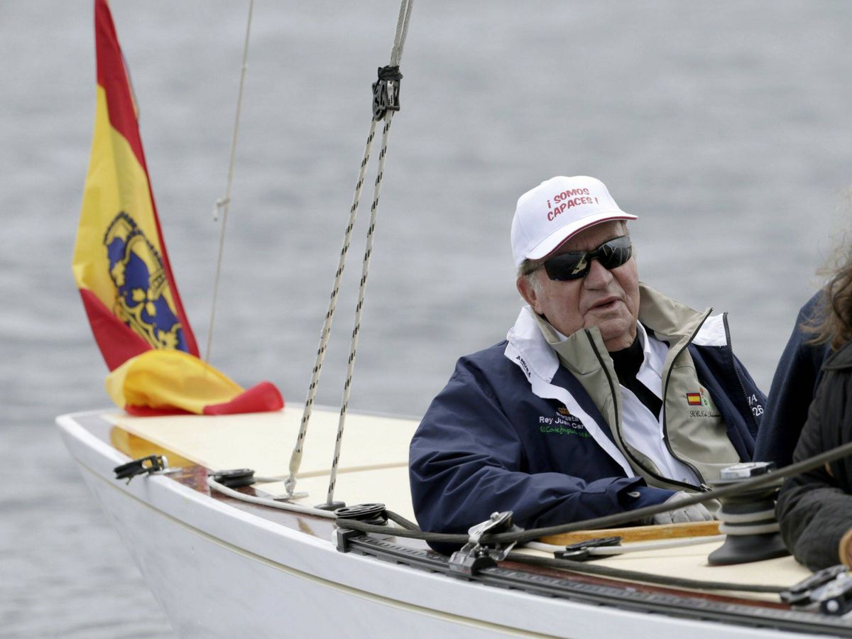 Foto: El rey Juan Carlos, embarcado. (EFE)