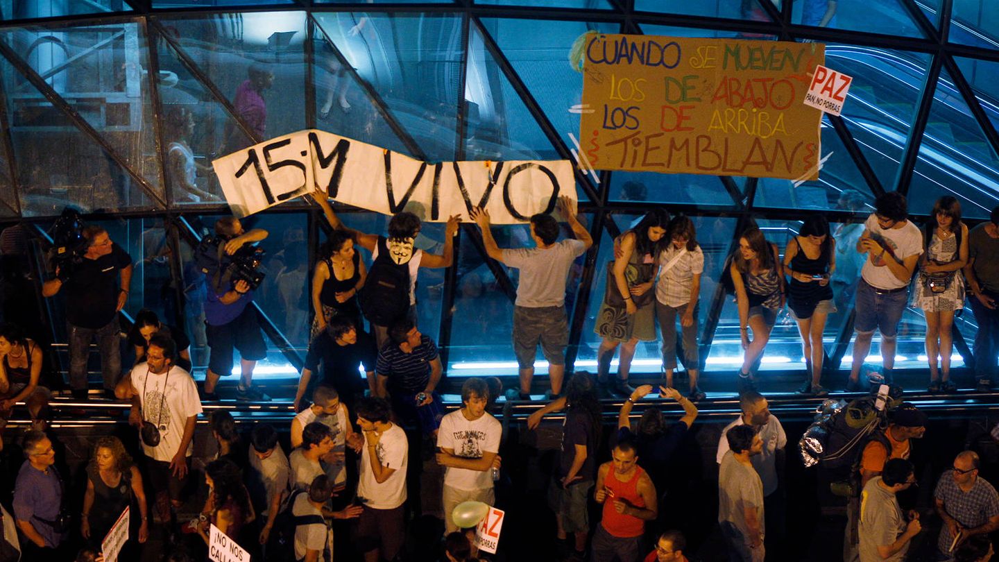 Protesta del movimiento en Madrid, en agosto de 2011. (Reuters: Sergio Pérez)