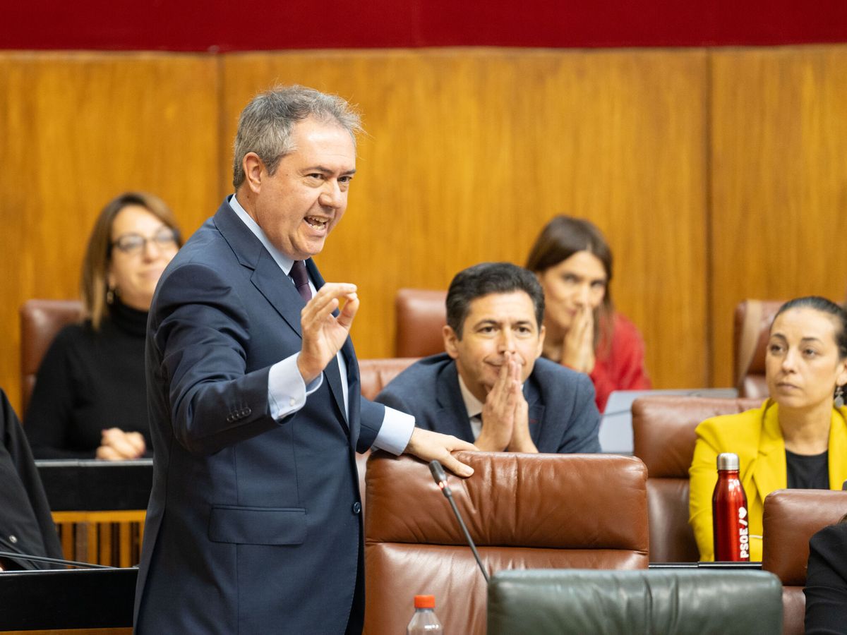 Foto: Juan Espadas, portavoz del PSOE en el Senado, en un pleno del Parlamento andaluz. (Europa Press/Eduardo Briones)