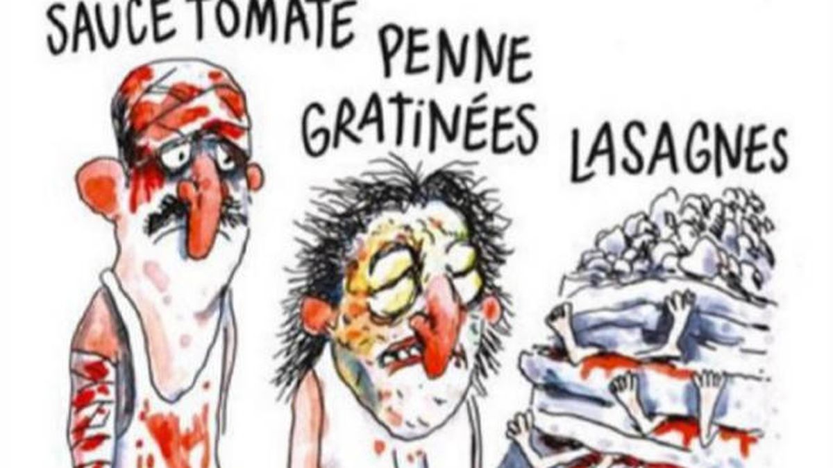 Italia se indigna con 'Charlie Hebdo' por una viñeta sobre el terremoto