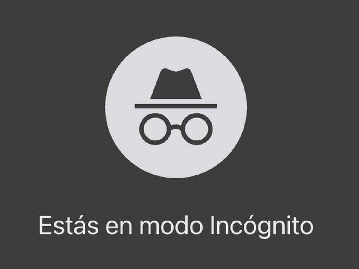 Foto: El símbolo de Google que alerta de la activación del modo incógnito (Google Chrome)