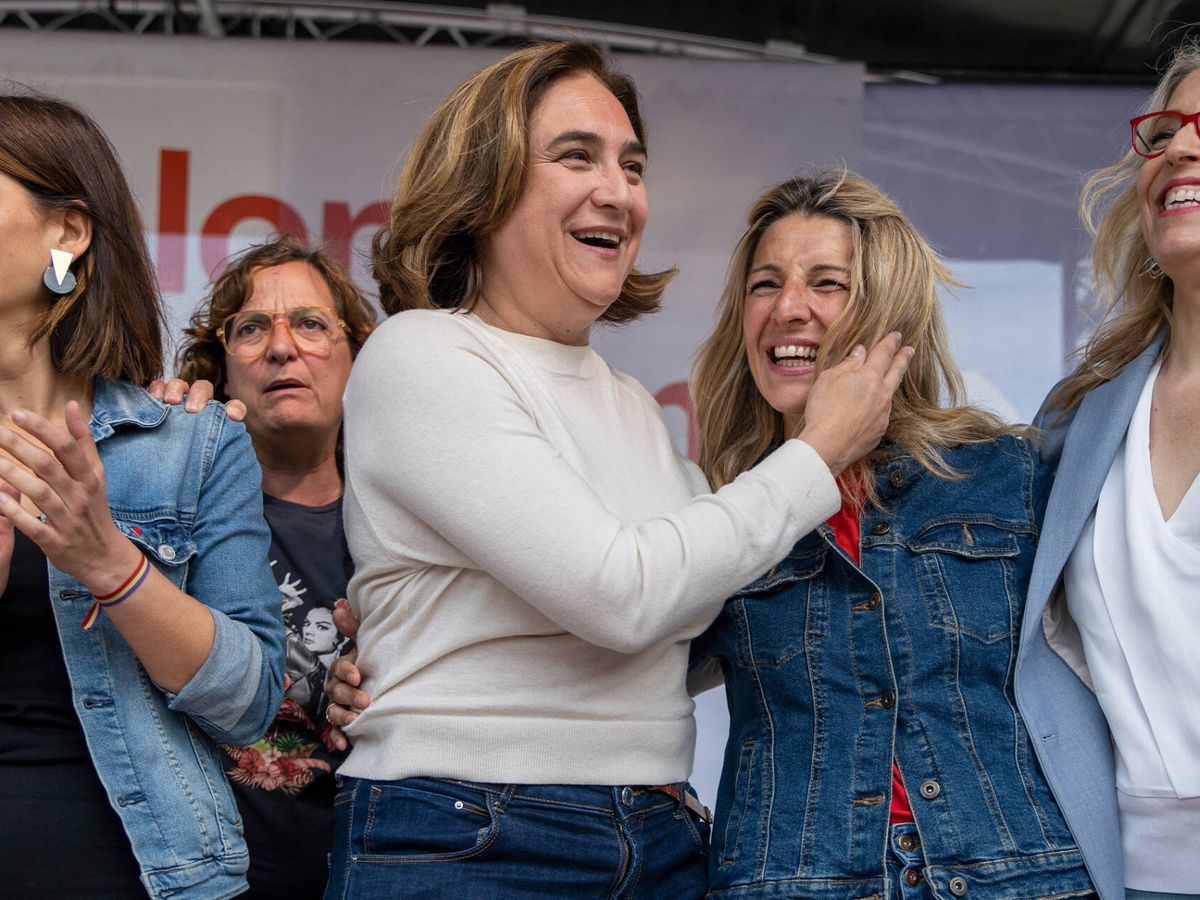 Foto: Ada Colau y Yolanda Díaz en un acto en Barcelona el sábado pasado. (Europa Press/Lorena Sopêna)