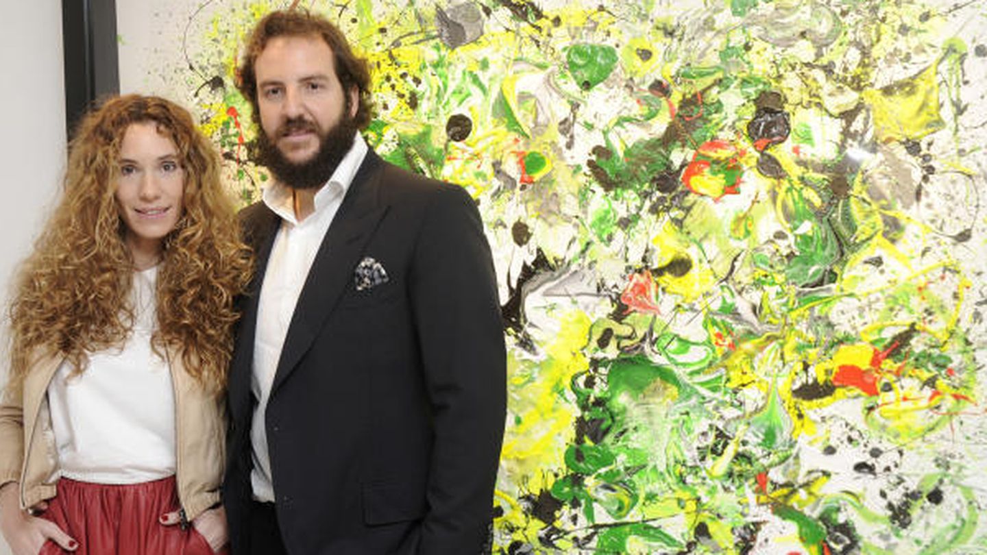 Blanca Cuesta y Borja Thyssen el pasado 30 de enero en la exposición (I.C.) 