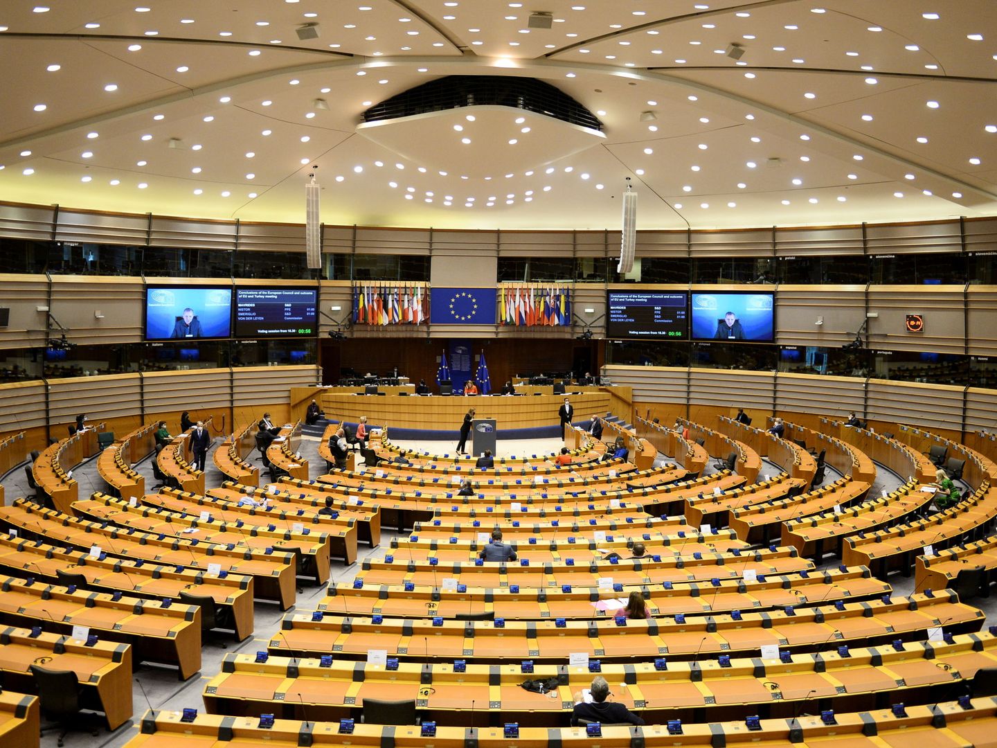 Pleno del Parlamento Europeo en Bruselas. (Reuters)