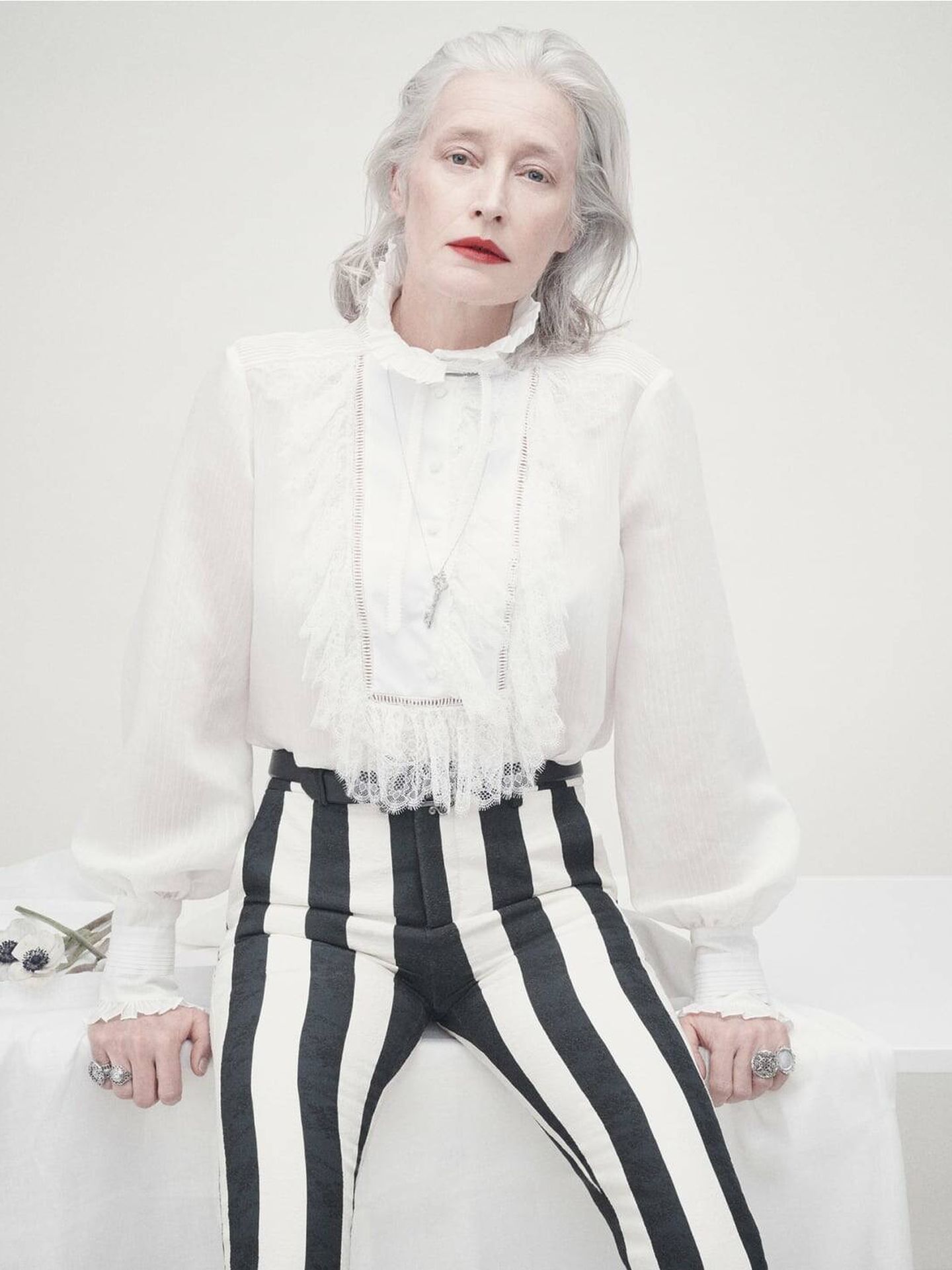 La modelo Marie Sophie Wilson, para la nueva Studio Collection de Zara. (Cortesía)