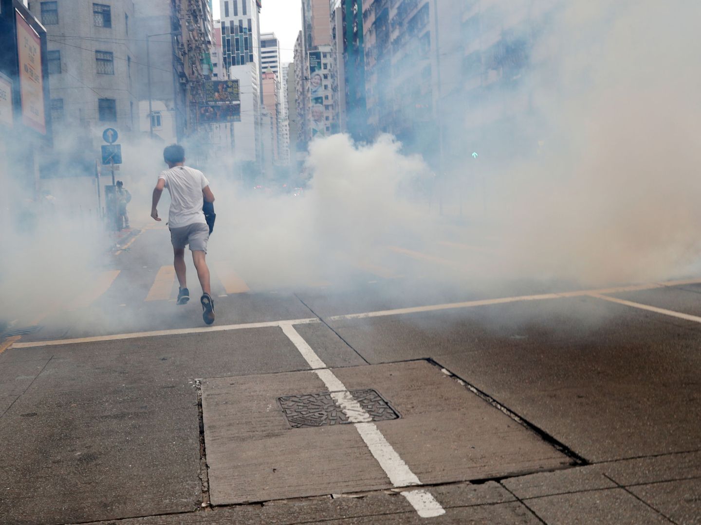 Protestas en Hong Kong, hoy. (Reuters)