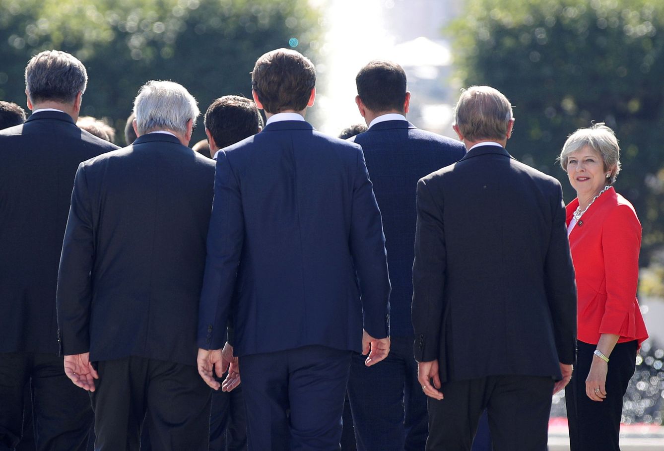 Theresa May chocó con sus socios en la cumbre celebrada hace un mes en Salzburgo. (Reuters)