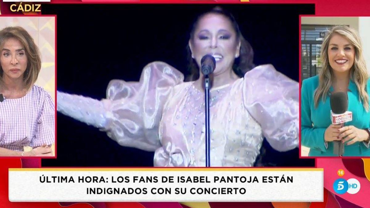 'Socialité': María Patiño, al rescate de Isabel Pantoja tras los fallos de su concierto
