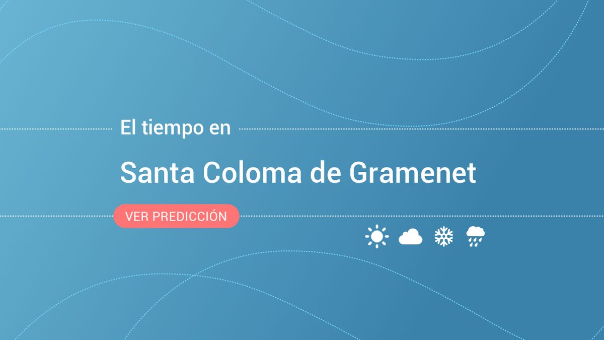 El tiempo en Santa Coloma de Gramenet: previsión meteorológica de hoy, miércoles 13 de noviembre