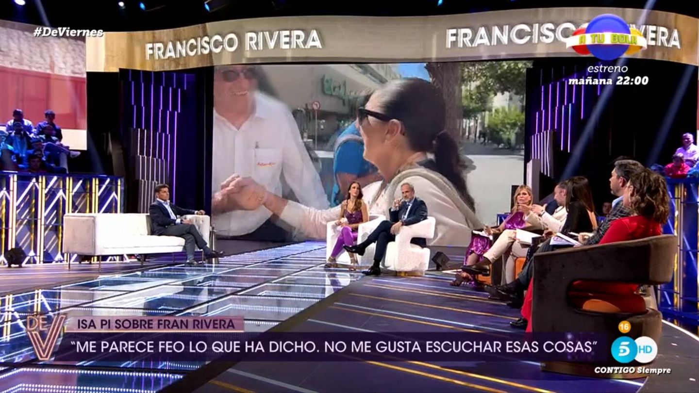 Fran Rivera, en 'De Viernes'. (Mediaset)