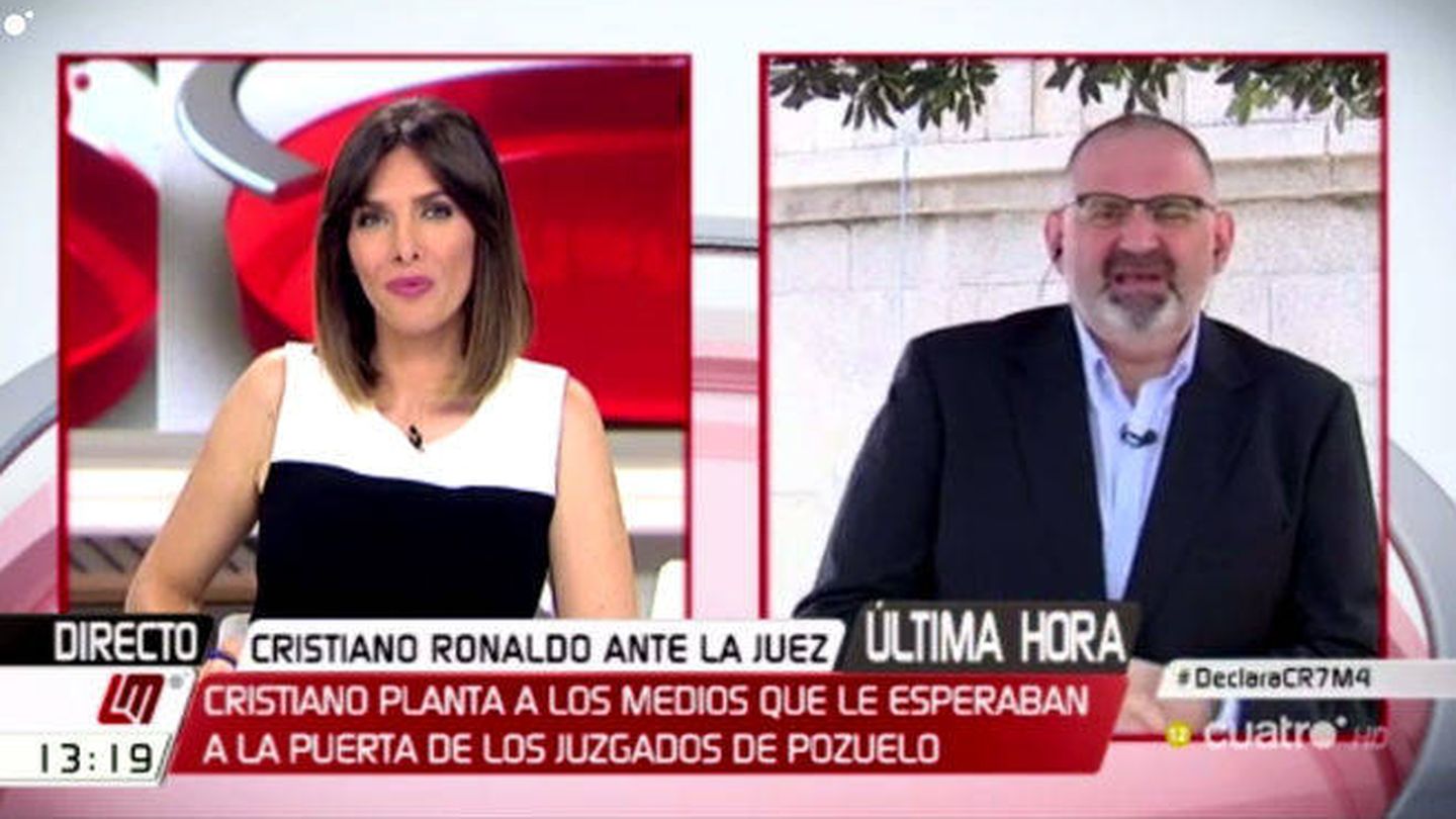 Verónica Sanz espera desde 'Las mañanas de Cuatro' a Cristiano Ronaldo.
