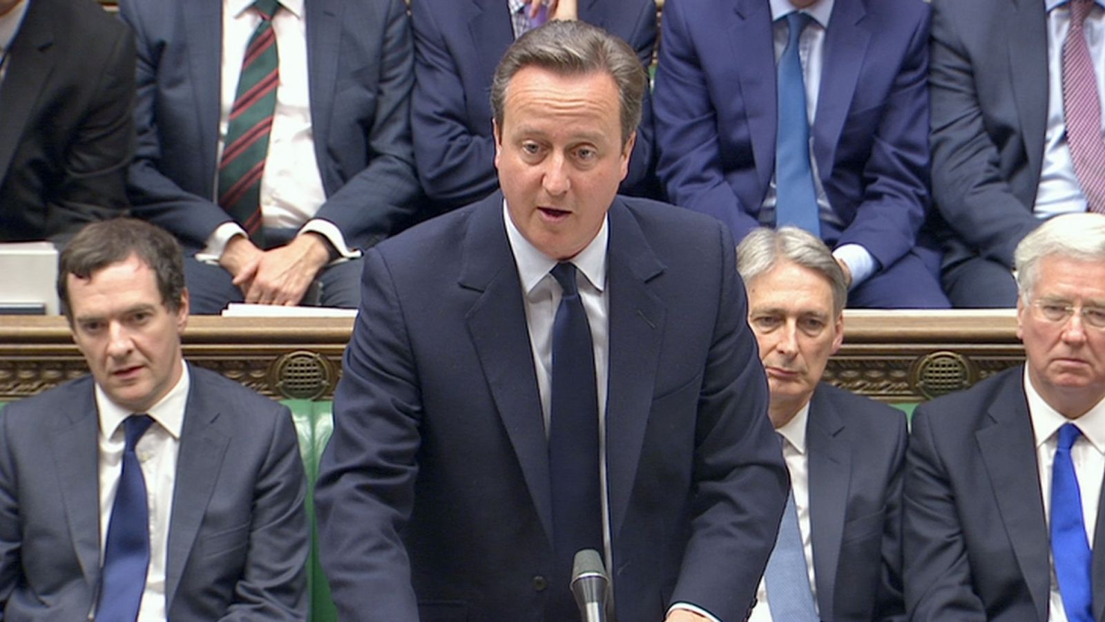 Foto: El primer ministro británico, David Cameron, en la Cámara de los Comunes. (Reuters)