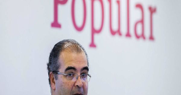 Foto: Ángel Ron, presidente de Banco Popular durante la ampliación de 2016.