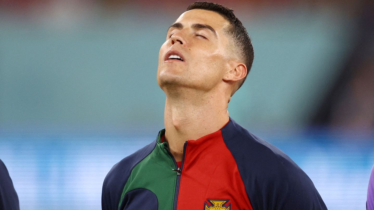 Cristiano Ronaldo, en el Mundial de Qatar 2022. (Reuters)