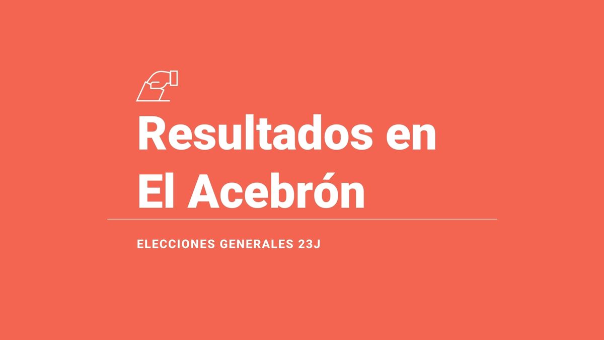 El Acebrón, resultados del 23J | Votos y escaños en las elecciones generales 2023: victoria de del PSOE