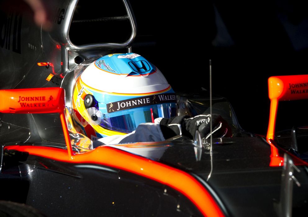 Foto: Fernando Alonso, en su McLaren (EFE)