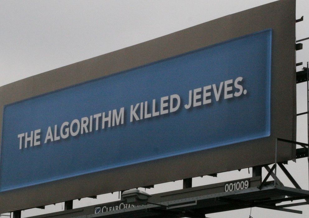Foto: "El algoritmo mató a Jeeves". Foto de John Trainor en Flickr