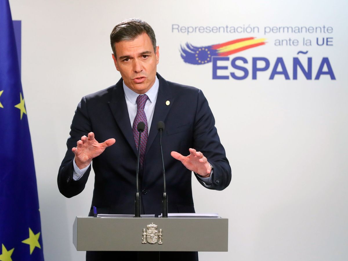 Foto: El presidente de Gobierno, Pedro Sánchez. (EFE/EPA/Stephanie Lecocq) 