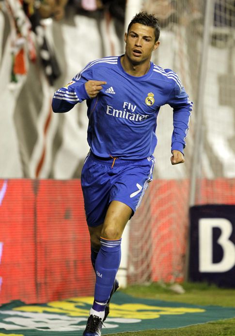 Foto: Cristiano Ronaldo celebra uno de sus goles ante el Rayo Vallecano.