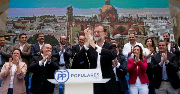 Foto:  El presidente del Gobierno y del Partido Popular, Mariano Rajoy, durante la clausura de un acto en Jerez de la Frontera. (EFE)