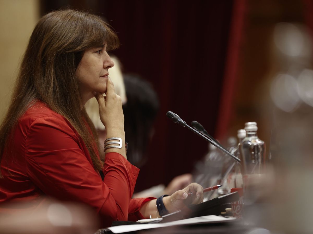 Foto: La presidenta de la Cámara catalana, Laura Borràs. (EFE/Toni Albir)