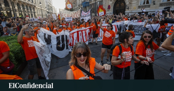 El Sindicato de Inquilinas de Madrid lidera la protesta en Sol con la estrategia 'Nos quedamos'